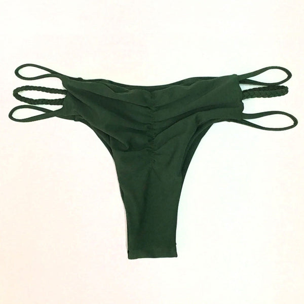 Wholesale 2020 V shape sexy female swimwear women swim brief brazilian bikini bottom cheeky butt thong tanga panties underwear