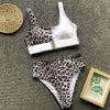 Misswim Leopard print bikini 2020 High cut one piece swimsuit female monokini Bandage push up swimwear women bathing suit Brazil