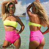 High Waist Women Beachwear Panty 2020 Summer Sexy Hollow Out Bandage Bikini Bottom Swimsuits Swimwear Clothings Biquinis