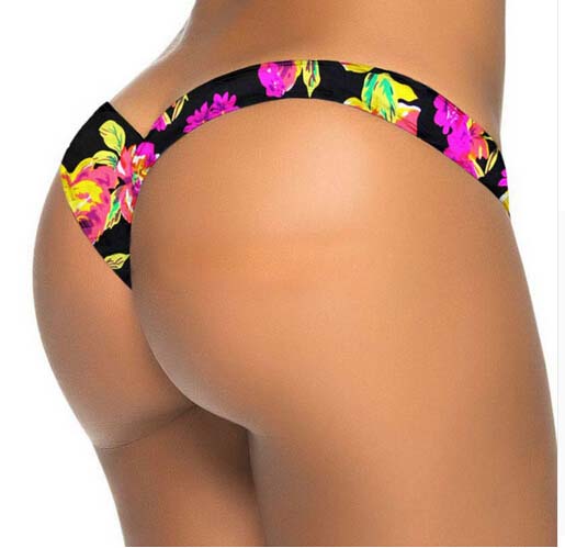 2020 new hot sale black V shape sexy brazilian bikini bottom women swimwear swimsuit trunk tanga micro briefs Panties Underwear