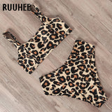 RUUHEE Swimwear Women Bikini 2019 Swimsuit High Waist Bikini Set Push Up Sport Tops Bathing Suit Women Summer Female Beach wear