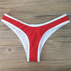 New 2 Color V Shape Bikini Bottom Swimwear Women Swim Briefs Swimsuit Panties Underwear Thong tankini Bottom Tanga Beachwear