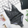 Brazilian woman swimsuit one piece monokini 2020 High cut  black bikini thong bodysuits swimwear women Push up belt bathers new