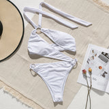 Extreme bikini 2020 new White brazilian woman swimsuit one piece bodysuits Hollow out Micro swimwear women High cut monokini