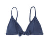 CUPSHE Solid Blue Bow-knot Triangle Bikini Top Women Sexy Single Padded Bra Sports Tank Top 2020 Swimwear Bathing Bra Top