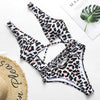 Red leopard Brazilian swimsuit one piece Plus size sexy bikini 2020 Push up swimwear women string monokini High cut bathing suit