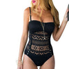 Plus Size 3XL Women One Piece Swimsuit Sexy 2020 Black Hollow Swimwear Solid Bodysuit Female Bathing Monokini Summer Beach Suit