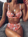 2019 New top sexy solid swimwear push up bikini bandage sport suit high cut bathing suit bandeau swimsuit women bikini set 2507