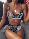 2019 New top sexy solid swimwear push up bikini bandage sport suit high cut bathing suit bandeau swimsuit women bikini set 2507