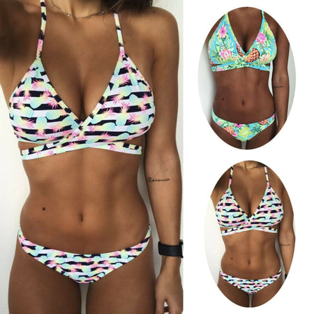 RUUHEE Swimwear Women Bikini 2019 Swimsuit High Waist Bikini Set Push Up Sport Tops Bathing Suit Women Summer Female Beach wear