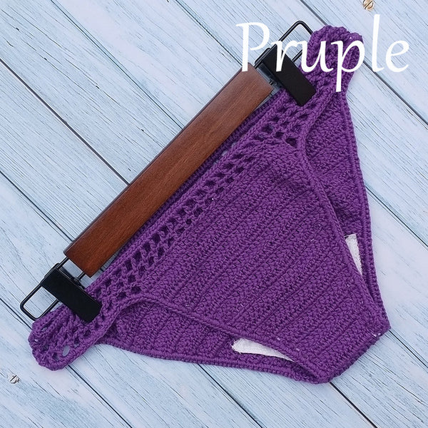 $6-$1 Have Lining Bikini Bottoms Plus Size 2020 Women Sexy Crochet Thong Bikini Swimwear Handmade Swimsuit Knitting Shorts