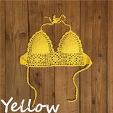 11 Color Beach Crochet Bikini Top Lining Summer Swimwear Top Honeymoon Hippy Bra Swimming Pools Spas Yacht Surf Bikini